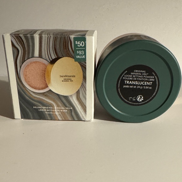 bareMinerals Deluxe Original Mineral Veil Loose Setting Powder  Ltd Ed F/S NIB! - Picture 9 of 14